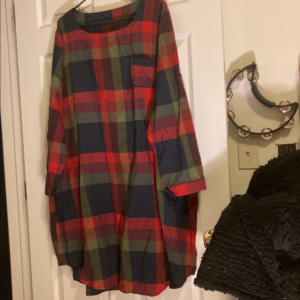 SHEIN plaid dress with pockets